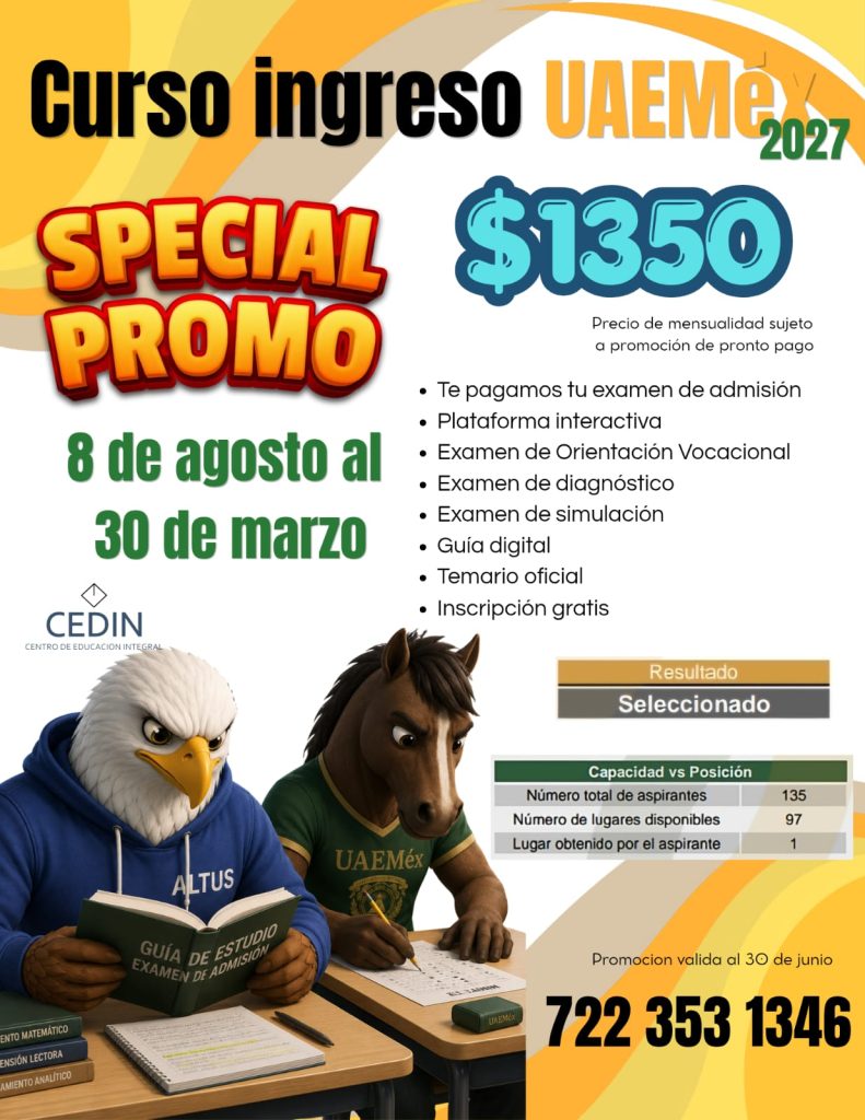 curso ingreso uaemex 2027